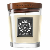 Svíčka oválná váza Vellutier, Krém Amaretto, 90 g