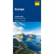 ADAC Länderkarte Europa 1:4,5 Mio.