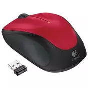 Logitech M235 Wireless Mouse Nano Receiver, Red