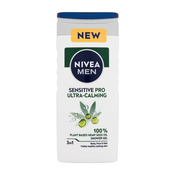 Nivea Men Sensitive Pro Ultra-Calming gel za prhanje za telo, obraz in lase 250 ml za moške