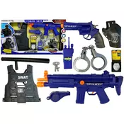 slomart LEAN TOYS Policijski Set: Puška, Pištola, Dodatki