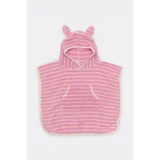 SunnyLife Otroška brisača s kapuco Cotton Candy Pink Stripe