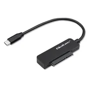 Qoltec SATA adapter | Adapter za SSD trdi disk 2,5 | USB-C | Super hitrost 5 Gb/s | 2 TB | 19 cm