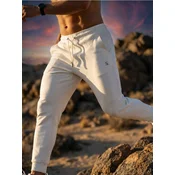 Sinsay - Tapered fit pantalone SNSY PERFORMANCE - belo