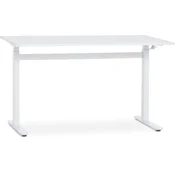 Radni sto sa gas. podes. visinom LUNDTOFT 70x130 bela