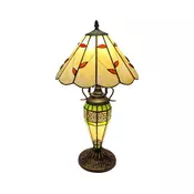 Brilagi - Tiffany vitražna stona lampa FOLIA 1xE27/60W/230V + 1xE14/40W