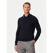 BOSS Pulover H-Ebenji-L 50571928 Mornarsko modra Slim Fit