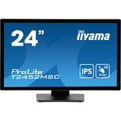 Monitor Iiyama 23.8 ProLite T2452MSC-B1, IPS, HDMI, DP, 2xUSB 3.2, Zvučnici, Touch, Full HD T2452MSC-B1
