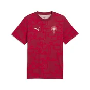 PUMA Morocco ftblCulture Tee Printed Men, Football, Dark Crimson/Alpine Snow, 3XL