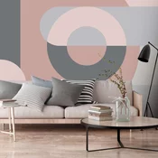 Foto tapeta - Geometric Wreath (Pink) 450x315