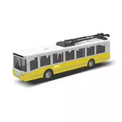 Trolejbus MHD žuti 16 cm