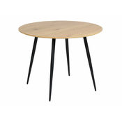 Miza Berwyn 1492 Črna, Svetel les, 76cm, MDF plošča, Kovina