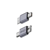 INF 2-Pack USB Type-C moški na Micro B moški adapter - pretvornik iz aluminijeve zlitine, (5000291583)