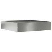 Vidaxl Robovi trave srebrna 60 x 60 x 13 cm Cinkana jeklena