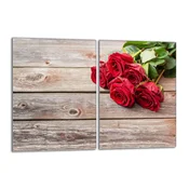 shumee Zaščita za stekleno kuhalno ploščo 2x40x52 Roses