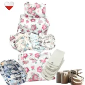 shumee Komplet plenic za večkratno uporabo PEONY coolmax NappiMe plenice