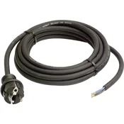 AS SCHWABE AS SCHWABE 60379 GUMIRANI PRIKLJUČNI KABEL ZA ELEKTRIČNI VRTALNIK, 4,5 M, ČRN, H07RN-F 3G1