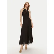 TWINSET Večerna obleka 241TT2090 Črna Regular Fit