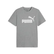 PUMA Essentials Logo Tee Men, Men, Medium Gray Heather, XL
