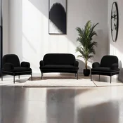 ATELIER DEL SOFA Dvosed i 2 fotelje Aster Black