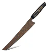Damaskus kuhinjski nož Kurogane - Slicer / Črna / Rjava KP37390