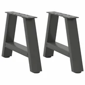 Vidaxl vidaXL Noge za klubsko mizico, 2 kosa, antracit, 40 x (30-31) cm, jeklo