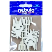 Nebulo: Kartonska dekoracija hudičev, set 6 kosov
