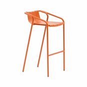 Narancaste metalne vrtne barske stolice u setu 2 kom Fleole – Ezeis