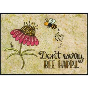 wash+dry PREDPRAŽNIK Bee Happy 60/85 cm potiskano bež