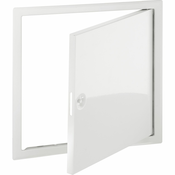 Revizijska vrata Softline, 150x150 mm, s štirikotnim zapiralom, bela RAL 9016