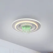 JUST LIGHT. GmbH JUST LIGHT. LED-stropna svetilka Tolago RGB, CCT, bela, daljinski upravljalnik - Dnevna soba/jedilnica - Sodobni - Kovina
