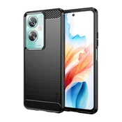 Oppo A79 MOFI silikonska maska za telefon – otporna na udarce, uzorak od karbonskih vlakana, CRNA