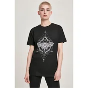 Womens T-shirt against butterflies black