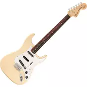 Fender Ritchie Blackmore Stratocaster Scalloped RW Olympic White Električna gitara (Skoro novo)