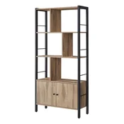 Songmics Knižna omara 4 odprje police 30x74x1545 cm rjava