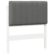 vidaXL vidaXL Tapecirano vzglavje z vzglavjem Bela in svetlo siva 75 cm, (5000108926)