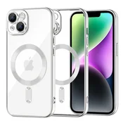 Ovitek Techsuit Luxury Crystal MagSafe za iPhone 14 - silver