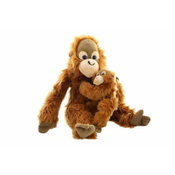 Uni-Toys Plišasti orangutan z dojenčkom 27 cm