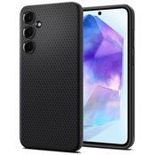 Spigen Liquid Air, matte black - Samsung Galaxy A55 (ACS07526)