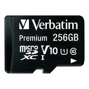 Verbatim Premium - flash memory card - 256 GB - microSDXC UHS-I
