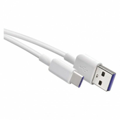 Kabel USB-A/USB-C, 2.0, polnjenje, podatki, 1,5 m, bela