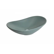 Lavabo nadgradni MINOTTI 625x370x155 mat svetlo zeleni