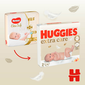 HUGGIES Extra Care plenice za enkratno uporabo 2 (3-6 kg) 82 kos