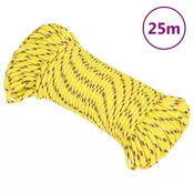 Vidaxl vidaXL Jadralna vrv, rumena, 4 mm, 25 m, polipropilen