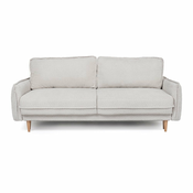 Bež sklopiva sofa od bouclé tkanine 215 cm Patti – Bonami Selection