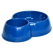 Moderna Dupla posuda za hranu i vodu Double Eco Bowl Cat - plava