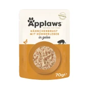 26 + 6 gratis! 32 x 70 g Applaws Pouch in Jelly - Piletina s jetrom