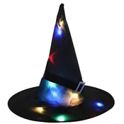 Retoo Čepica čarovnice LED klobuk čarovnice za halloween, karneval, cosplay - , svetleča
