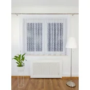 shumee Zavesa Markizeta 400x150 cm na nabiralnem traku - bela, vzorec kroglic, ki posnema drevesa