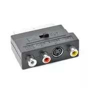 Gembird Adapter 3 X RCA and 1 X S-Video plugs on one side and SCART on other side CCV-4415